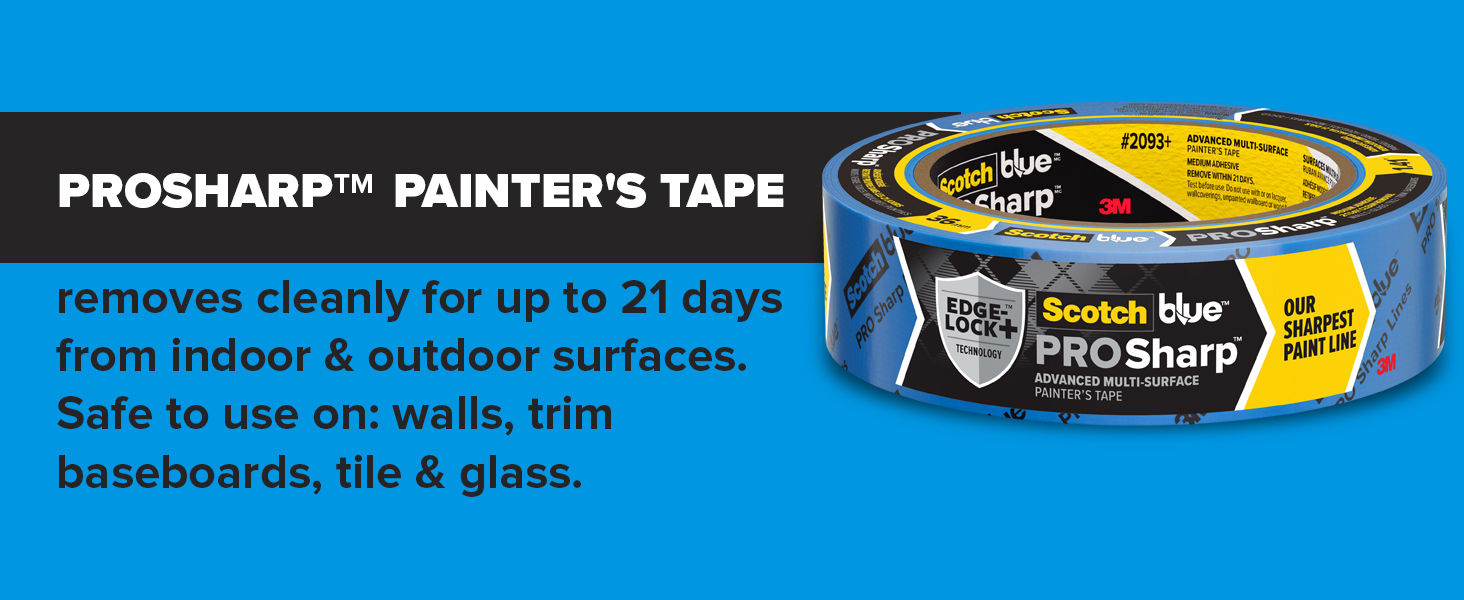 Scotch Painter's Tape Original Multi-Surface Painter's Tape, 1.41 Inches x 60 Yards, 8 Rolls, Blue, Tape Protects Surfaces and Removes Easily, Multi-Surface Painting Tape for Indoor and Outdoor Use