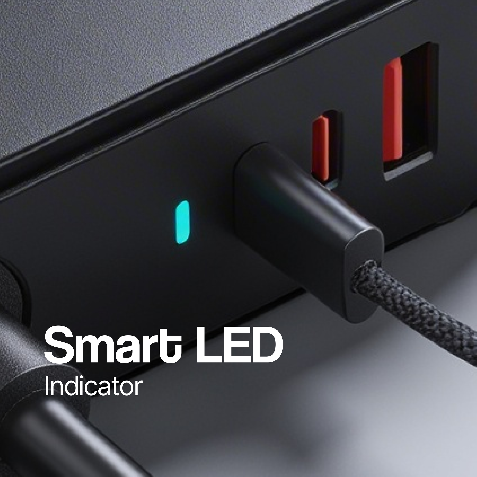 Ambrane 7-in-1 Extension Board, 2 USB, 2 Type C, 3 AC Sockets 2500W, Perfect for Compact Spaces, Charge 7 Devices from 1 Socket, Hangable Cable Design, Works with All Devices (Smartstrip 5, Black)