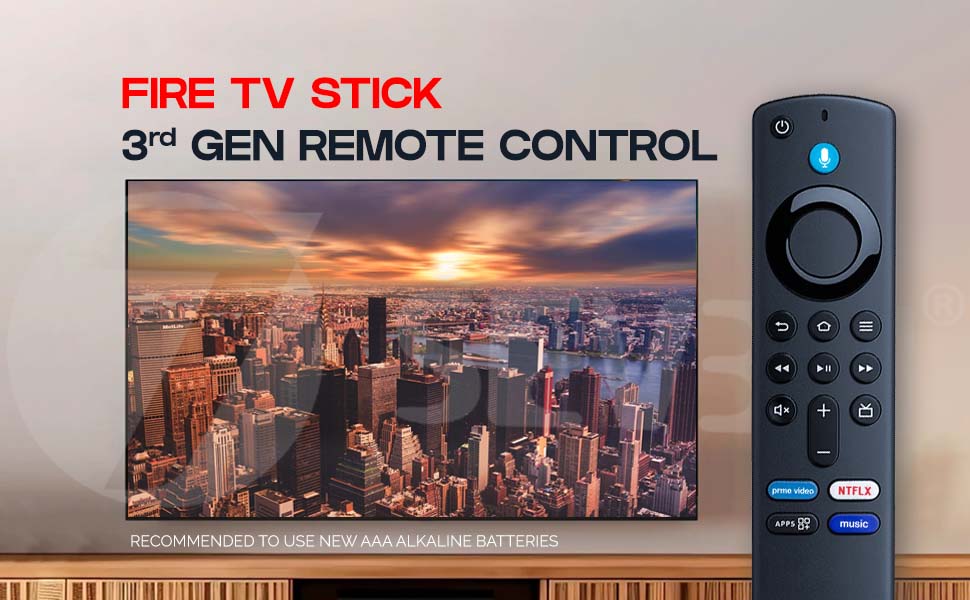 7SEVEN® Compatible with Fire TV Stick Remote Suitable for All Models L5B83G S3L46N 3rd Generation Fire TV 4K Device Bluetooth Voice Command Follow Pairing & Troubleshoot Steps to Enable Alexa