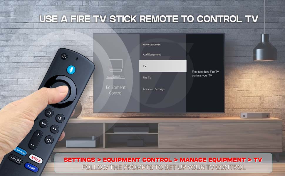 7SEVEN® Compatible with Fire Tv Stick Remote Original Model L5b83G S3L46N Only 3rd Generation Fire TV Stick 4K Device with Voice Bluetooth Remotes Control - Pairing Must, Refer Troubleshooting Steps