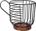 PRETYZOOM Iron Snack and Candy Storage Rack Coffee Cup Holder for Desktop Convenient Iron Organizer for Countertop for Coffee Shops and Home Use