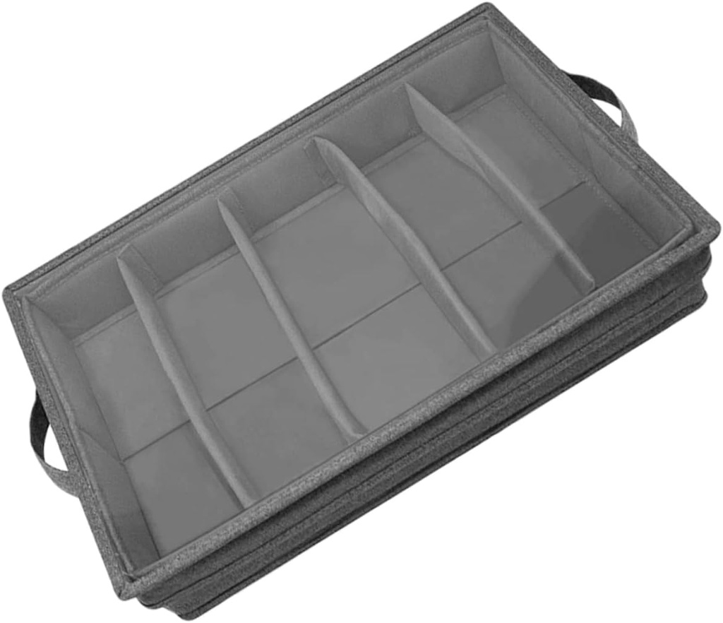 Tableware Storage Box with Lid Cutlery Organizer Kitchen Utensil Box Multi-grid Silverware Storage Pp Material Easy Cleaning