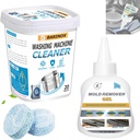 Bundle - Washing Machine Cleaner Tablets (20 Pack) & 7 oz Mold Remover Gel | Deep Cleaning, Odor & Mold Removal | Multi-Purpose Cleaner for Washing Machines, Household Surfaces & Bathrooms