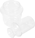 Alipis Heat-Resistant Glass Tea Pot Lid 3-Piece Tea Warmer Set for Home Use Sturdy Glass Design