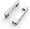 FILTA 3 Inch(76mm) Hole Centers Brushed Nickel Cabinet Pulls - Set of 10, Satin Nickel Kitchen Cabinet Handles
