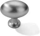 10 Pack Knob Brushed Satin Nickel Cabinet Pulls Solid Heavy Duty Bifold Closet Door Knobs Cabinet Handles for Cabinets Cupboard Handles Drawe