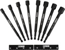 ARES 70640-8-Piece Metric Magnetic Impact Nut Driver Bit Set - Impact Grade Nut Setters with Industrial Strength Magnets