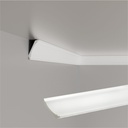 10-Pack Crown Molding Polystyrene Decorative Ceiling Crowning Molding Trim for Home Decor, 40Ft in Total Length