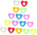 PRETYZOOM 2sets Wear-resistant Silicone Cup Markers Creative Drink Identifiers for Parties Unique Heart-shaped Wine Glass Labels Easy to Clean and Distinguish Glasses