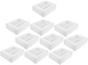 10Pcs Muffin Cake Wrapping Box with Window Premium Pastry Packaging for Desserts Versatile Design for Egg Tarts Cookies and More Secure Compartment Structure