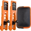 Siding Installation Tools with Storage Pouch, Mounting Kit for 5/16-Inch Fiber Cement Sidings, Lap Siding Gauge with Adjustable Reveals, Durable Polycarbonate Body, 2 Pack