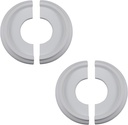 2Pcs 10" OD x 4" ID Split Ceiling Medallion for Light Fixtures and Ceiling Fans, Molded PU Home Lighting Ceiling Medallions for Chandeliers and Home Lighting Decor