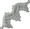 Ekena Millwork PML10X10OX Oxford Corner (Matches Moulding PML02X00OX) Panel Moulding, 10"W x 10"H x 1 1/8"P, Primed