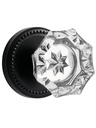 Dummy Door Knobs Interior Black Dummy Handle Single Sided Decorative 1 Pack
