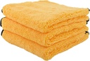 Chemical Guys Professional Grade Premium Microfiber Towels for Cars, Gold, 16" x 16", Ultra-Soft and Scratch-Free Car Detailing Cloths for Trucks, Motorcycles, and More - 3 Pack