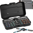 Diy Screwdriver 24 In 1, Upgrade 24 In 1 Multi Bit Magnetic Screwdriver Set, Magnetic Screw Driver Set, Multi-purpose Ratchet Wrench Screwdriver S2 Magnetic Bits, Detachable T Ratchet Handle (1PCS)