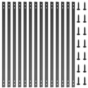 Akenow 51 Pack Deck Balusters for Deck Railing, 36"X1" Heavy Duty Cast Iron Stair Railing, Flat Straight Baluster with Screws, Compatible with Wood & Composite Deck for Porch, Fence, Patio
