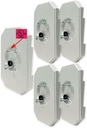 iMBAPrice 8141DBL-5 White PVC Siding Lamp Mounting Kit with Built-in Electrical Box – UL Listed for 1/2-Inch Outdoor Double 4-Inch Lap Siding, 5-Pack