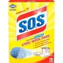 S.O.S Steel Wool Soap Pads, 18 Count