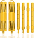 Spa Mineral Sticks, Hot Tub Mineral Stick, Spa Mineral Sticks for Hot Tub with 4 Months Lifetime Universal for Pool&Hot Tub to Keep Water Clear(Yellow,2PCS)