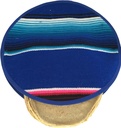 Authentic Mexican Cloth Tortilla Holder Warmer Pouch. Tortillera Mexicana Microwave Oven Safe for Corn, Flour Taco, Burrito, Quesadilla, Bread, and Roti. Tortillero Mexicano (Blue)