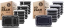 Freshware 50-Pack Meal Prep Containers 2 & 1 Compartment Bento Boxes with Lids, 28 oz Food Storage, BPA Free