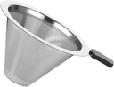 1pc Reusable Stainless Filter Rust Residue Sifter for Drip Brewing Shape Design for Easy Extraction and Easy to Clean Random Style