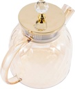 Large Glass Pitcher Iced Tea Cold Brew Filtered Water Jug Glass Water Pitcher Lid