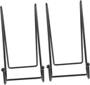 PRETYZOOM Vertical Plate Holders Iron Plate Display Rack for Kitchen Home Office Decor