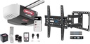 Genie 7155-TKV Smart Garage Door Opener StealthDrive Connect - Ultra Quiet Opener, WiFi & Mounting Dream TV Wall Mount for 32-65 Inch TV, TV Mount with Swivel and Tilt