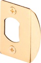 Prime-Line E 2307 Brass Standard Door Lock Residential Strike Plate (Single Pack)