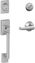 SCHLAGE Century Single Cylinder Handleset and Elan Lever, Satin Chrome (F60 CEN 626 ELA)
