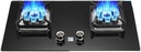 Gas Stove 2 Burner,Kitchen Counter Top Stove 5.2KW Gas,Gas/LP Gas Conversion Stove,with Flameout Protection,for Home Kitchen Motor Home Camp(LPG)