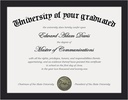 upsimples Certificate Frame with Clear Plexiglass, 8.5 by 11 Picture Diploma Document Degree Frames for Wall and Tabletop, Black, 1 Pack