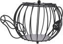 Ciieeo Hollowed Iron Storage Basket for Coffee Capsules Multi-functional Display Stand for Snacks Organizing Stylish Holder for Home Office Decor