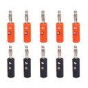 Electronic Spices 4mm Bananaws Plug (5 Pair) | Vida Type Black & Red Banana Jack for Speaker & Audio Use