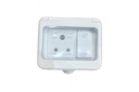 Epic 3Module Plastik Gang Box 6 Amp Switch & Use | Şok edici, Parlak Bit, IP55 Home & Office için Enlosure