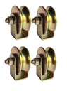U Yörek ile Dış Bracket, Konut ve Endüstri Gates için uygun U Track, Tekerlekli sandalye ve Bracket (4, U Groove 2inch)