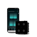 AZIOT Smart Wi-Fi modüler 4 Gang Premium Touch Switch (6 Amps each) - GLASS (Non: Elevate Your Home with Effortless Control (Fits in Anchor Roma Classic and Benzer Plakları) Home Otomasyon