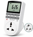 Blackt Electrotech BT41P 230V 10A Dijital programlanabilir Zamanlayıcı Modu - Otomatik Işıklar için 24x7 Elektronik Outlet, Enerji Tasarrufu ve Ev Aletleri (Yeni)