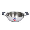 TOSAA TRIPLY MINI KADHAI – 3 Katman Base, Frying için Ideal, Tadka,Compact & Heavy Duty | Induction and Gas Stove Uyumlu | Çok amaçlı Mutfak | 650 ml