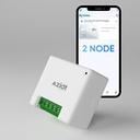 AZIOT 2 Node Smart Switch - WiFi / Bluetooth Communication - Made in India - Timer Function - Work with Home and Alexa... (2 Node)