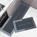 VERVENIX 2 Apples Kitchen Mats Set - Suks Memory Köpük Anti-Fatigue Mat Non-Slip for Kitchen, Lavabo, Çamaşır & Ev Ofisi - 120x40 cm + 40x60 cm (Cooking Time Design)