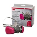 3M P100/OV Odor/Particulate Multi-Purpose Reusable Respirator 65021, NIOSH-APPROVED Organik Vapor Accu, Medium