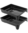 Bates- 9 inç Paint Tray, 2 Pack Black Plastik Paint Roller Tray