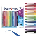 Paper Mate Flair Felt Tip Pens, Medium Point (0.7mm), 12 Count - For Arts & Crafts, Note-Taking, Journaling, School Supplies for Teachers & Students