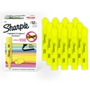 Sharpie Tank Highlighters, Chisel Tip, Fluorescent Sarı, 12 Kont