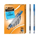 BIC Ballpoint Pen, Black ve Blue Ink, 36-Count