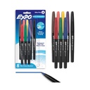 EXPO Vis-a-Vis Wet Erase Markers, Semi-Permanent, Assorted Colors, Ultra Fine Tip, 8 - Cam, Whiteboards, Mirrors, Calendar, Labeling, Organize