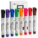 Kuru Cruise Erase Markers, Glass Whiteboard Markers, Bullet Tip, Assorted Colors, 8 Pack (Q120000GBA)